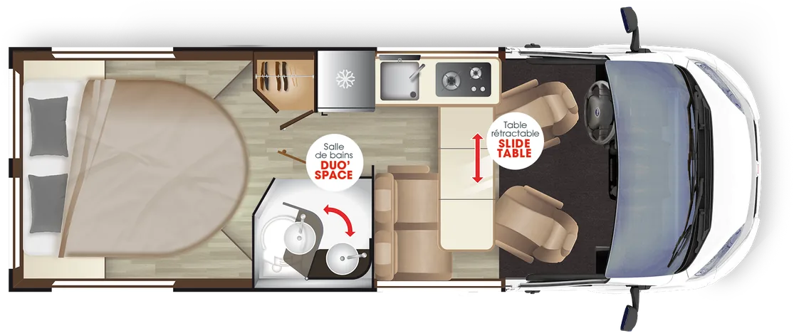 Grundriss Dreamer D64 Select · NEU – Tagstellung