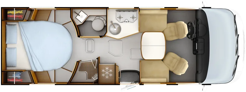 Grundriss Rapido 8086dF – Tagstellung